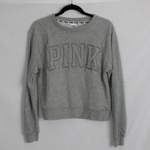 Grey PINK Crewneck Sweatshirt
